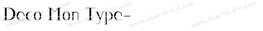 Deco Mon Type字体转换